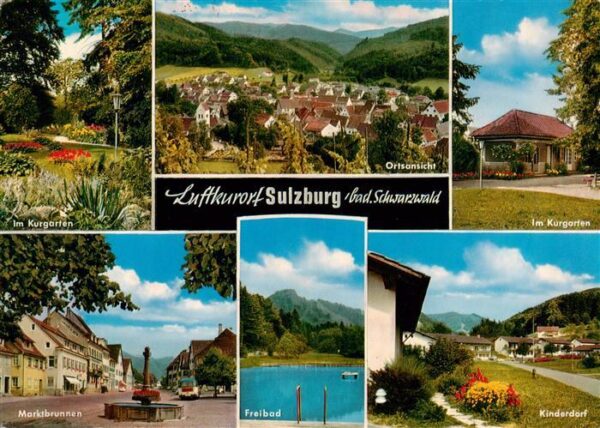 Sulzburg Freiburg Kurgarten Ortsansicht Marktbrunnen Freibad Kinderdorf