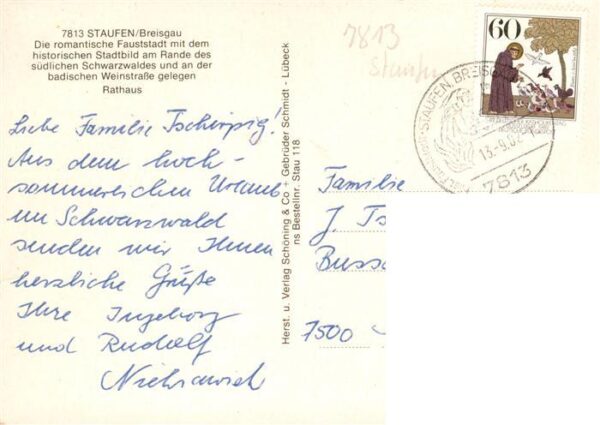 Staufen  Breisgau Rathaus Marktplatz – Bild 2