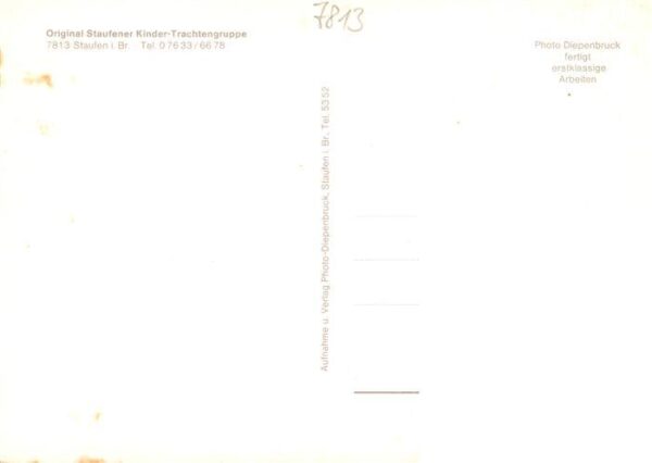 Staufen  Breisgau Original Staufener Kinder Trachtengruppe – Bild 2