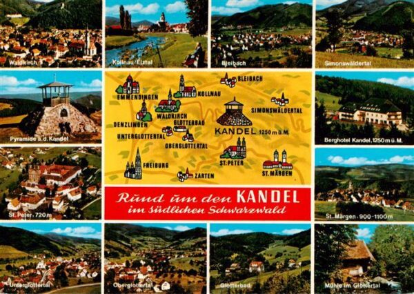 Kandel Breisgau Waldkirch Kollnau Bleibach Simonswaeldertal Kandel-Pyramide St P
