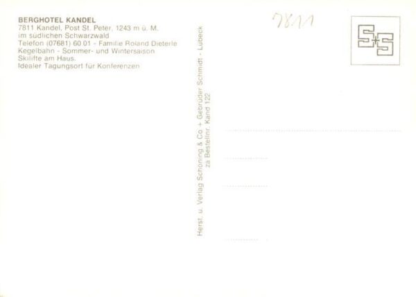 Kandel Breisgau Berghotel Kandel Fliegeraufnahme Kandelpyramide – Bild 2