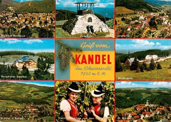 Kandel Breisgau Waldkirch Berghotel Kandel St Peter Pyramide Glottertal Bergkape