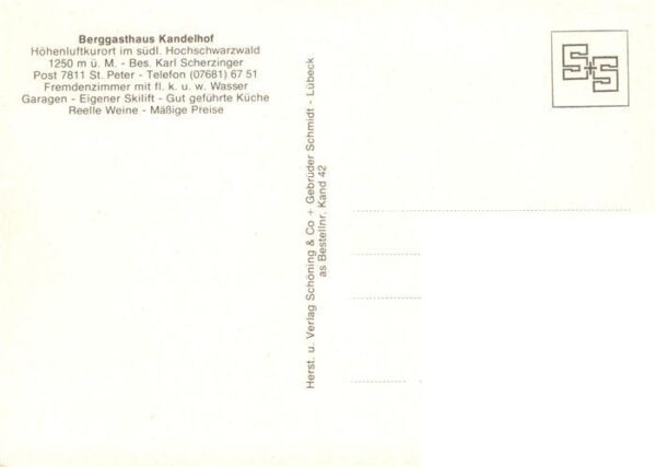 Kandel Breisgau Berggasthaus Kandelhof Gastraum Kandelpyramide – Bild 2