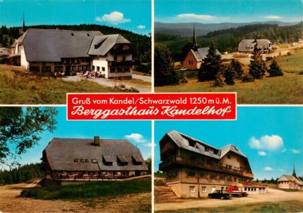 Kandel Breisgau Berggasthaus Kandelhof mit St Pius Kapelle