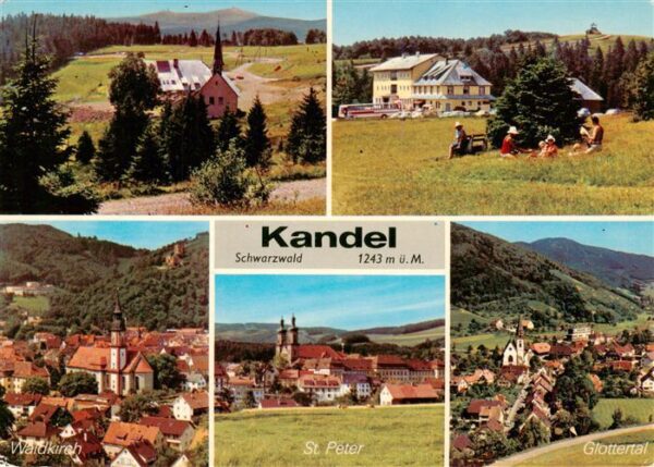 Kandel Breisgau Berggasthaus Kandel St Pius Kapelle Waldkirch St Peter Glotterta