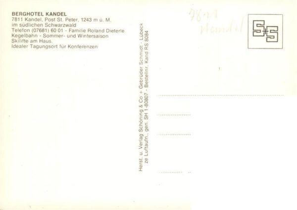 Kandel Breisgau Berghotel Kandel Fliegeraufnahme – Bild 2