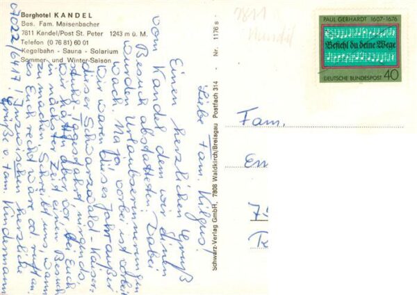 Kandel Breisgau Berghotel Kandel – Bild 2