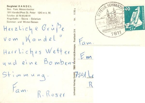 Kandel Breisgau Berghotel Kandel – Bild 2