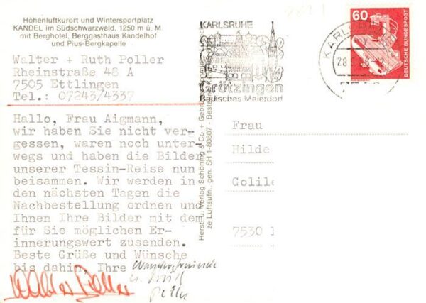 Kandel Breisgau Fliegeraufnahme mit Berghotel Berggasthaus Kandelhof und Pius Be – Bild 2