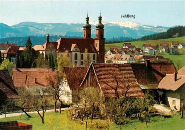 St Peter Schwarzwald Wallfahrtskirche mit Feldberg