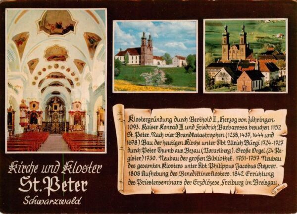 St Peter Schwarzwald Kirche Inneres und Kloster