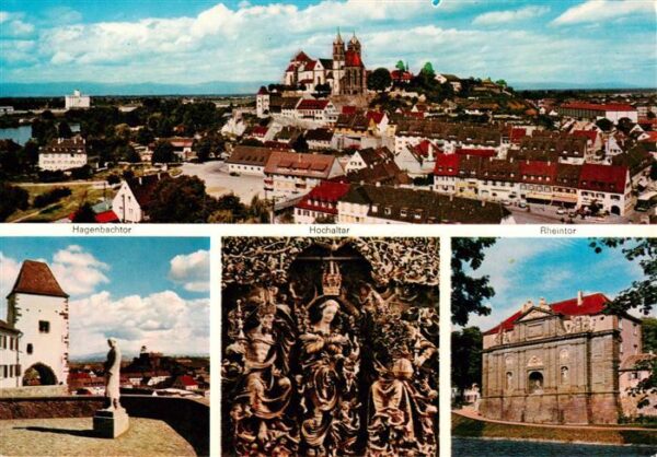 Breisach Rhein Panorama Stephansmuenster Hagenbachtor Hochaltar Rheintor