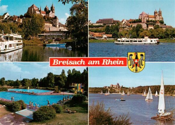 Breisach Rhein Stephansmuenster Rheinpartie Freibad Segelpartie