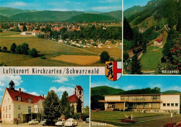 Kirchzarten Fliegeraufnahme Hoellental Gasthaus Kirche Kurhaus