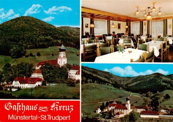 Muenstertal  Schwarzwald Gasthaus zum Kreuz Gaststube St Trudpert