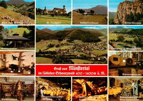Muenstertal  Schwarzwald Belchenblick Kohlenmeiler Waldmuseum Besuchsbergwerk Ei