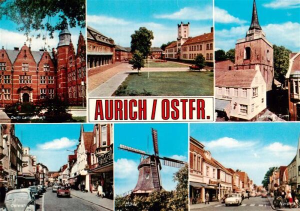 Aurich Ostfriesland Altes Schloss Kirche Osterstrasse Altes Stiftsmuehle Norders