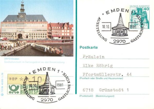 Emden  Ostfriesland Anlegestelle Fahrgastschiff