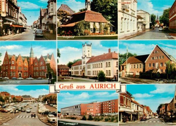 Aurich Ostfriesland Wilhelmstr Ostfries Landschaft Markt Pingelhus Schloss Krank