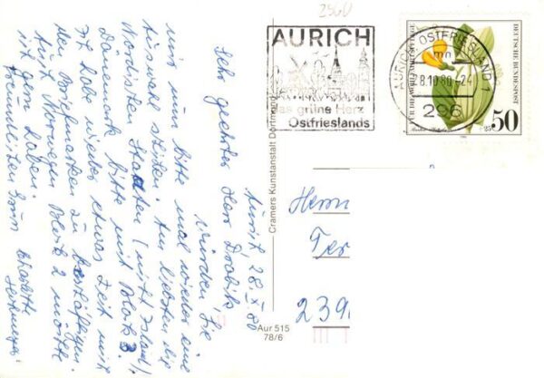 Aurich Ostfriesland Upstalsboom Rathaus Fussgaengerzone Marktplatz Ostfr Landsch – Bild 2