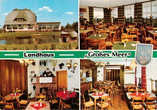 Bedekaspel Restaurant Landhaus Grosses Meer Gastraeume