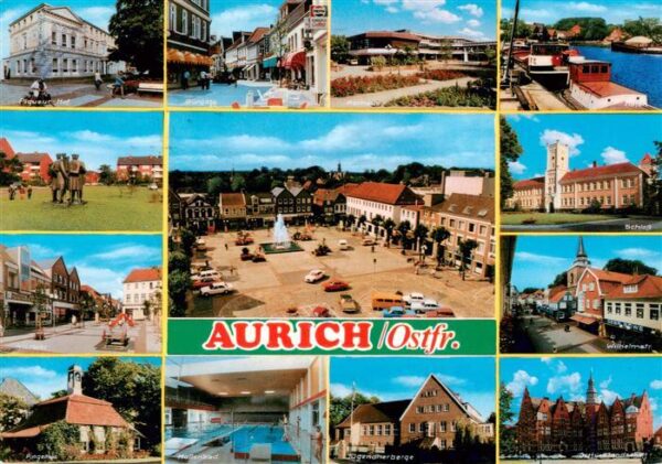 Aurich Ostfriesland Piqueur Hof Am Markt Pingelhus Burgstr Rathaus Marktplatz Ha