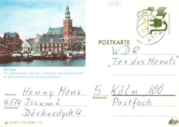 Leer Ostfriesland Partie an der Unterems