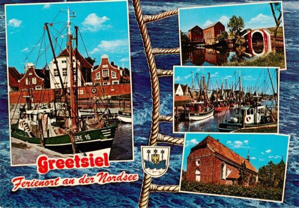 Greetsiel Krabbenkutter Fischerhafen Kirche