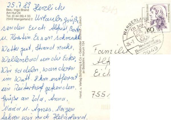 Horumersiel Wangerland Haus Irmgard Gastraeume Bar – Bild 2