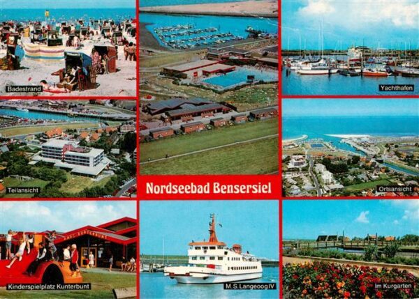 Bensersiel Esens Badestrand Teilansicht Kinderspielplatz Kunterbund Fliegeraufna