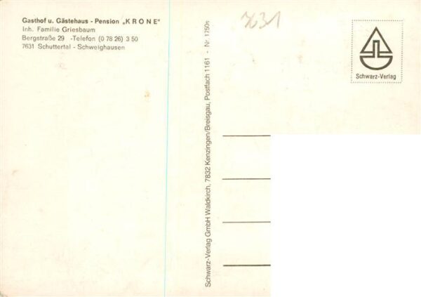 Schweighausen Schuttertal Schwarzwald Gasthof Gaestehaus Pension Krone – Bild 2