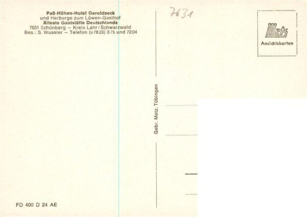 Schoenberg Seelbach Pass Hoehenhotel Geroldseck Herberge zum Loewen Gastraeume – Bild 2