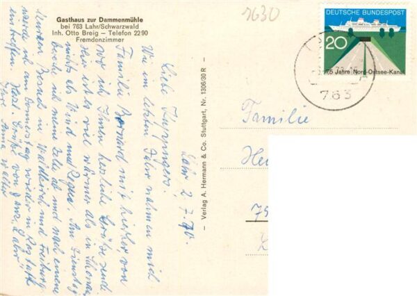 Lahr Baden Gasthaus Dammenmuehle Gondelteich – Bild 2