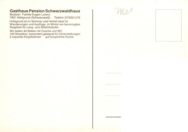 Hofsgrund Oberried Schauinsland Gasthaus Pension Schwarzwaldhaus Restaurant Wint – Bild 2