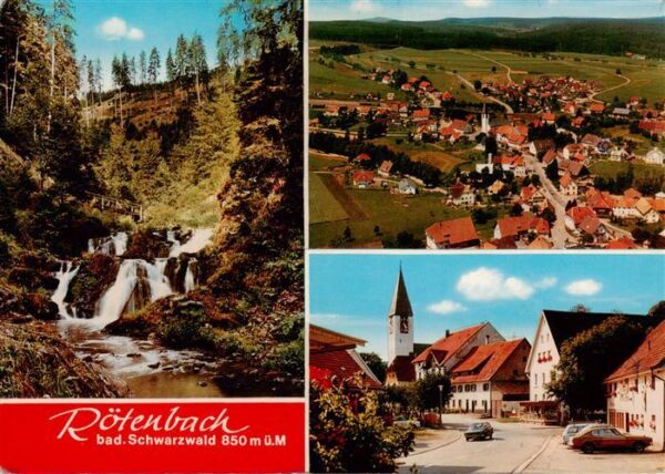 Roetenbach Baden Schwarzwald Wutachschlucht Fliegeraufnahme Ortspartie