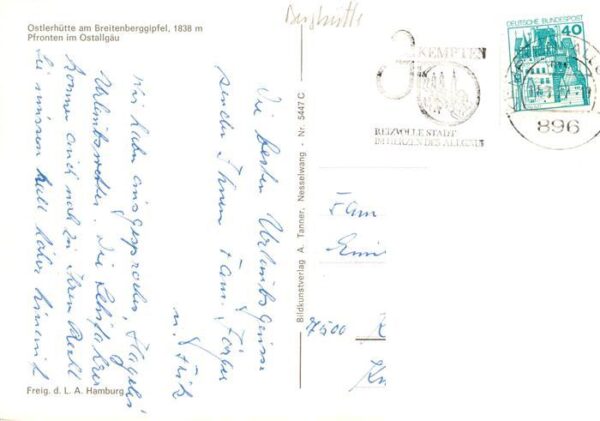 Pfronten Ostlerhuette am Breitenberggipfel – Bild 2