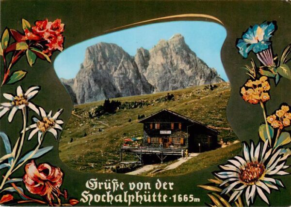 Hochalphuette 1665m Aggenstein Pfronten Bayern Panorama