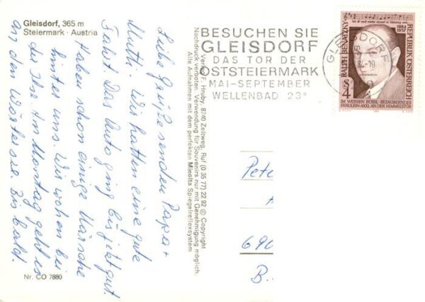 Gleisdorf Rathaus Freibad Ortsmotiv Autobahn – Bild 2