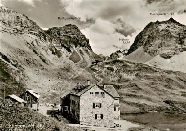 Oberstdorf Rappenseehuette Berghuette Allgaeuer Alpen