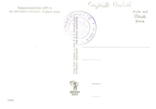 Oberstdorf Rappenseehuette Berghuette Allgaeuer Alpen – Bild 2
