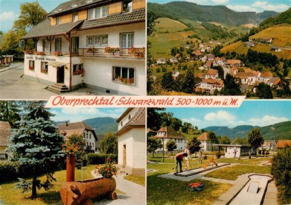 Oberprechtal Elzach Elztal BW Gasthof Pension Hirschen Panorama Minigolf Brunnen