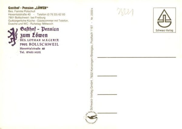 Bollschweil Gasthof Pension Loewen Gastraeume – Bild 2