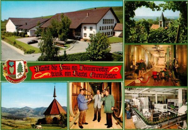 Ehrenstetten Winzergenossenschaft Ehrenstetten Kapelle Weinkeller Kirche Abfuell