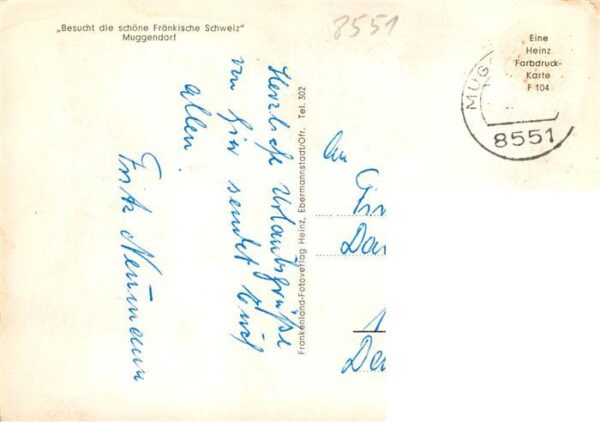 Muggendorf Fraenkische Schweiz Teilansichten Schloss Schwanenteich Hoehle – Bild 2