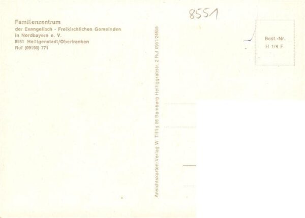 Heiligenstadt Oberfranken Familienzentrum der Ev Freikirchl Gemeinden in Nordbay – Bild 2