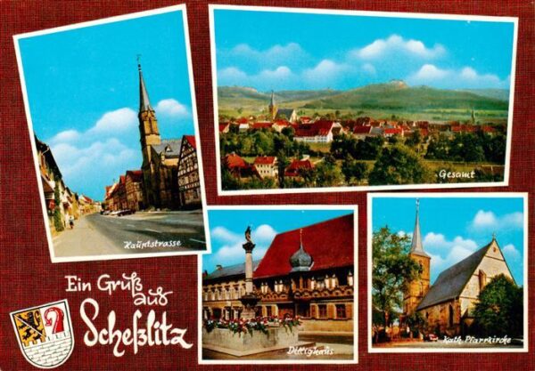 Schesslitz Hauptstrasse Panorama Dillighaus Kath Pfarrkirche