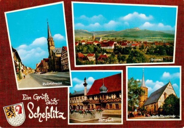 Schesslitz Hauptstrasse Panorama Dillighaus Kath Pfarrkirche
