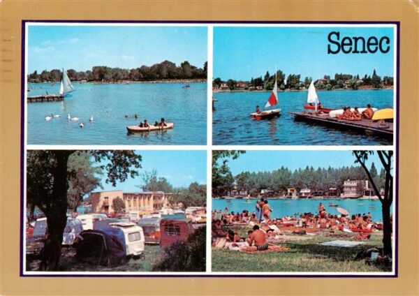 Senec Bratislava SK Sinecne jazera Badestrand Campingplatz