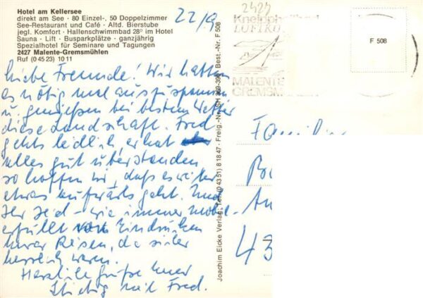 Malente-Gremsmuehlen Hotel am Kellersee Fliegeraufnahme – Bild 2