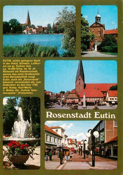 Eutin Kirche Schloss Marktplatz Brunnen Dorfstrasse